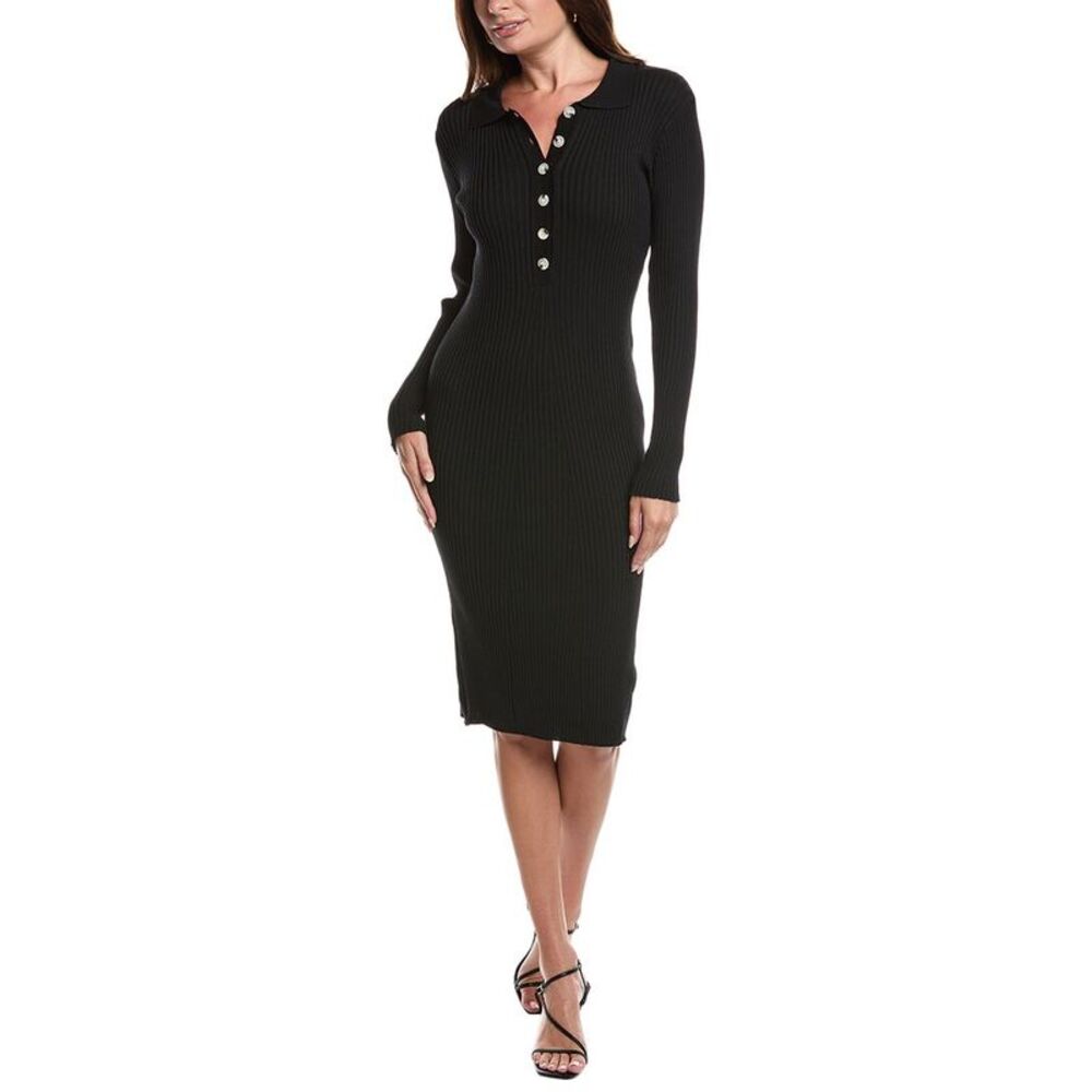 Ipponelli Womens  Midi Dress, Black